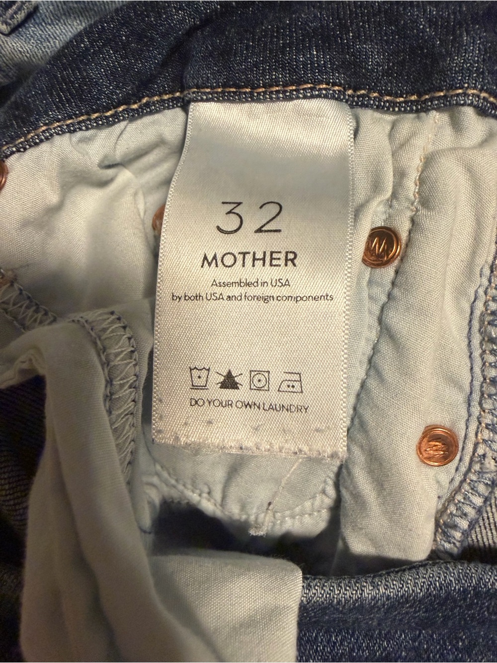 MOTHER The Looker Cropped Skinny Jeans in “Girl Crush” Blue Denim - 32 - Picture 3 of 6
